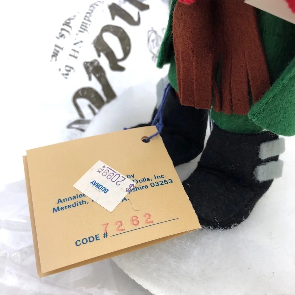 Anna Lee Christmas Black Eyed Caroler Boy Holiday Doll